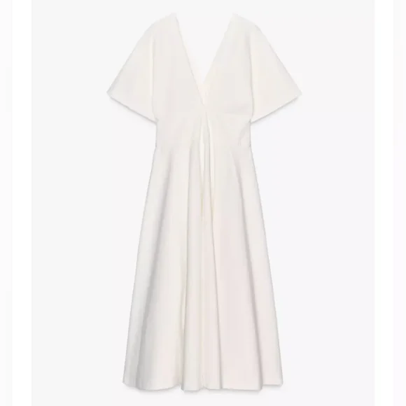 Zara ZW Collection Midi Button Dress - Picture 12 of 13